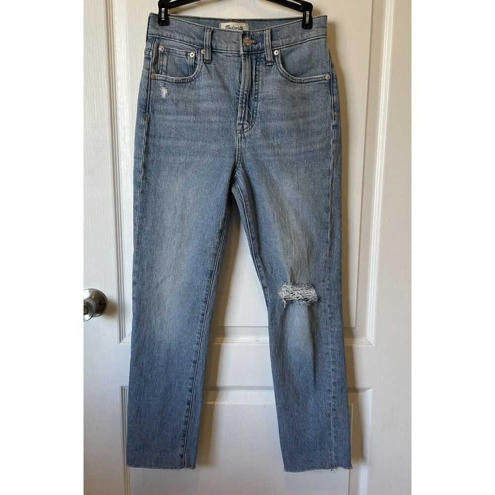 Madewell The Perfect Vintage Jean Ripped Knee Size 25 - Picture 2 of 12
